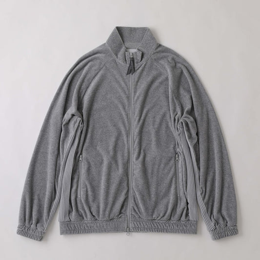 S.F.C VELOUR TRACK JACKET Grey【SFCFW23CS06】(N)