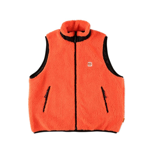 SEE SEE BOA FLEECE VEST【ORANGE】