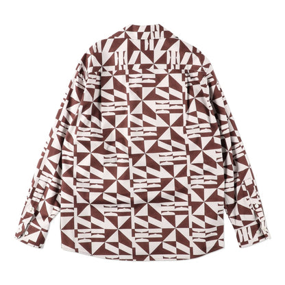 ENCOMING  OPEN COLLAR SHIRT BURGUNDY【OPSH -BU】