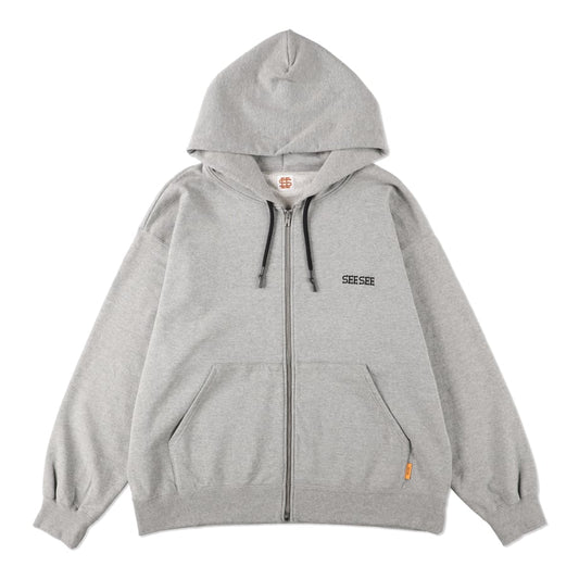 SEE SEE FULL ZIP HOODIE【GREY】