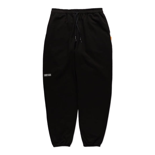 SEE SEE WIDE SWEAT PANTS【BLACK】