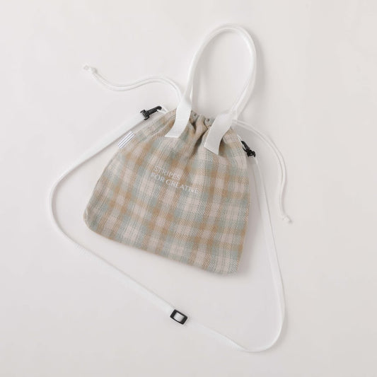 S.F.C OG CHECK SHOULDER POUCH SMALL Beige Check【SFCFW23AC04】(N)