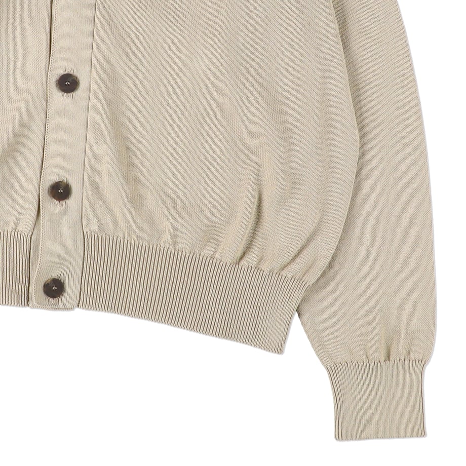STUDIO NICHOLSON 7GG CARDIGAN "FRIEZE" LICHEN【SNM-1113】