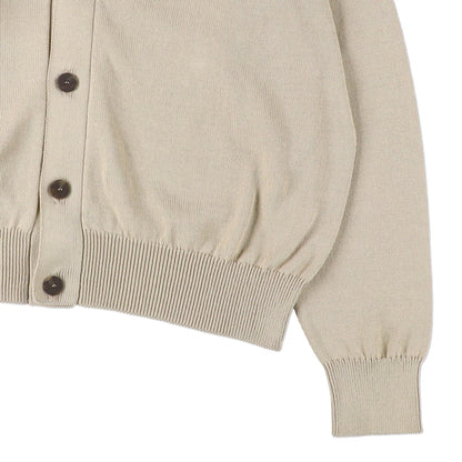 STUDIO NICHOLSON 7GG CARDIGAN "FRIEZE" LICHEN【SNM-1113】