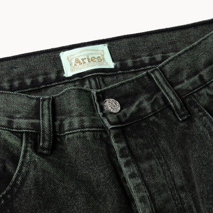 ARIES Acid Wash Batten Jean Forest Green【AR31313.02】(N)