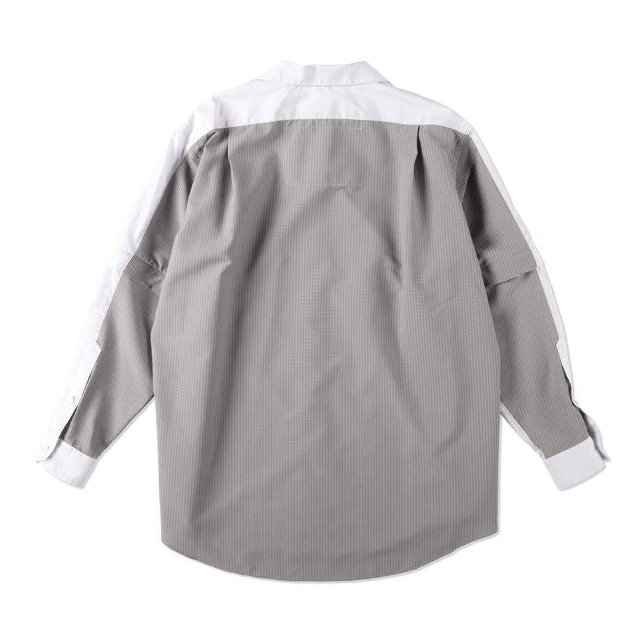 SHEBA OP COLLAR SHIRT GRAY【23014001】(N)