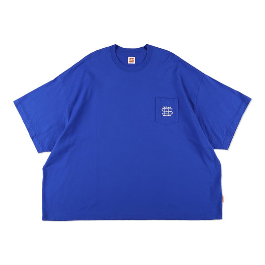 【S9-1】SEE SEE SUPER BIG FLAT POCKET TEE【LA BLUE】