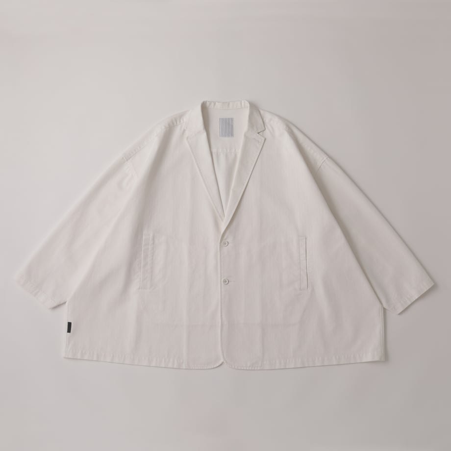 S.F.C TAILORED SHIRT JACKET Off White HERRINGBONE 【SFCFW24S01】