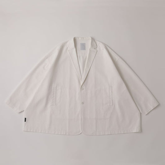 S.F.C TAILORED SHIRT JACKET Off White HERRINGBONE 【SFCFW24S01】