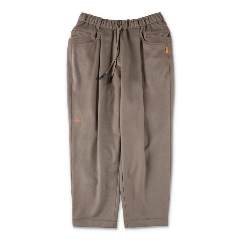 SEE SEE CASHMERE WOOL WIDE TAPERED EASY PANTS【GREIGE】 – STUDY