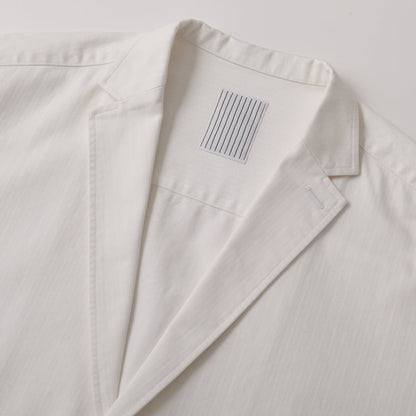 S.F.C TAILORED SHIRT JACKET Off White HERRINGBONE 【SFCFW24S01】