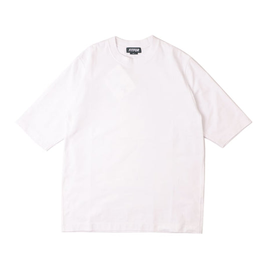 FITFOR BASIC MID SLEEVE TEE WHITE【#202】(N)