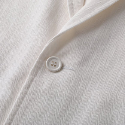S.F.C TAILORED SHIRT JACKET Off White HERRINGBONE 【SFCFW24S01】