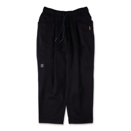 SEE SEE CASHMERE WOOL WIDE TAPERED EASY PANTS【NAVY】