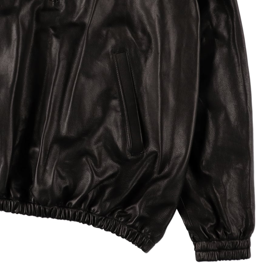 HENER Leather Anorak BLACK