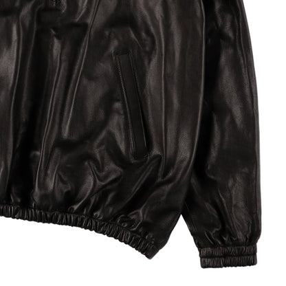 HENER Leather Anorak BLACK