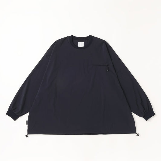 S.F.C TECH POCKET NYLON LS TEE Navy【SFCSS25S06】(N)