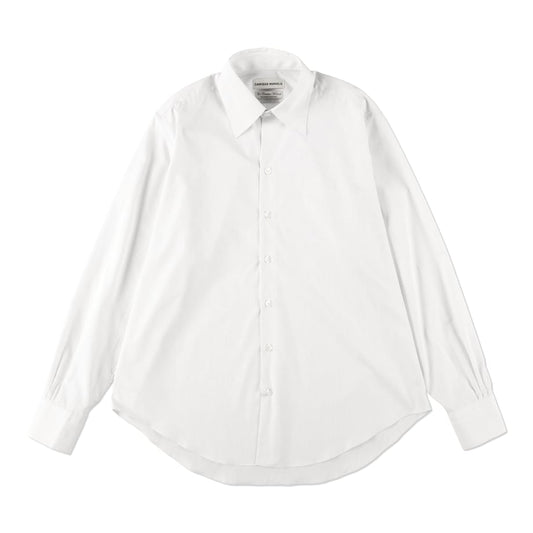 BLACK STRIPES OFF WHITE NORMAL SHIRT – CAMISAS MANOLO 正面全体画像