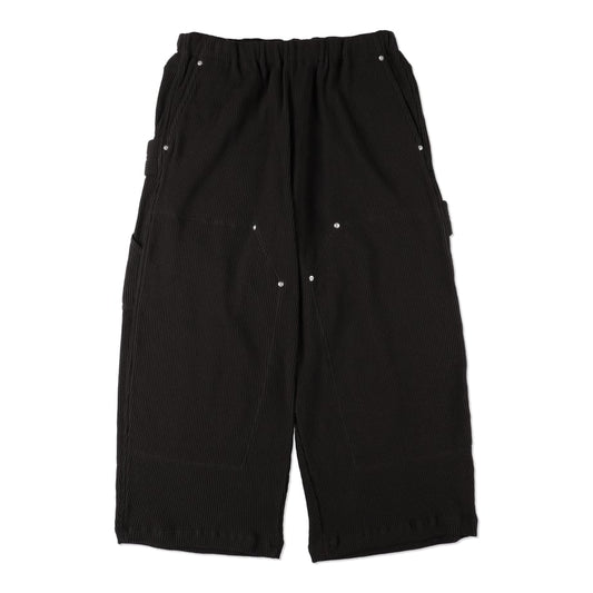 COSMOS TEXAS waffle easy double knee pants black【ctss25p01】(N)