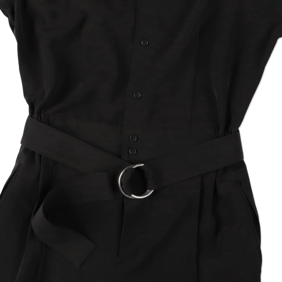 SOLARIS&Co.  POPLIN JUMP SUIT "JUPITER" BLACK【X02001】(N)