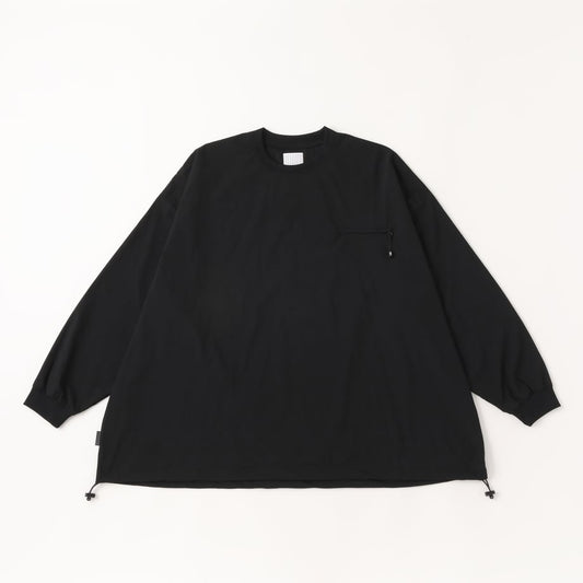 S.F.C TECH POCKET NYLON LS TEE Black【SFCSS25S06】(N)