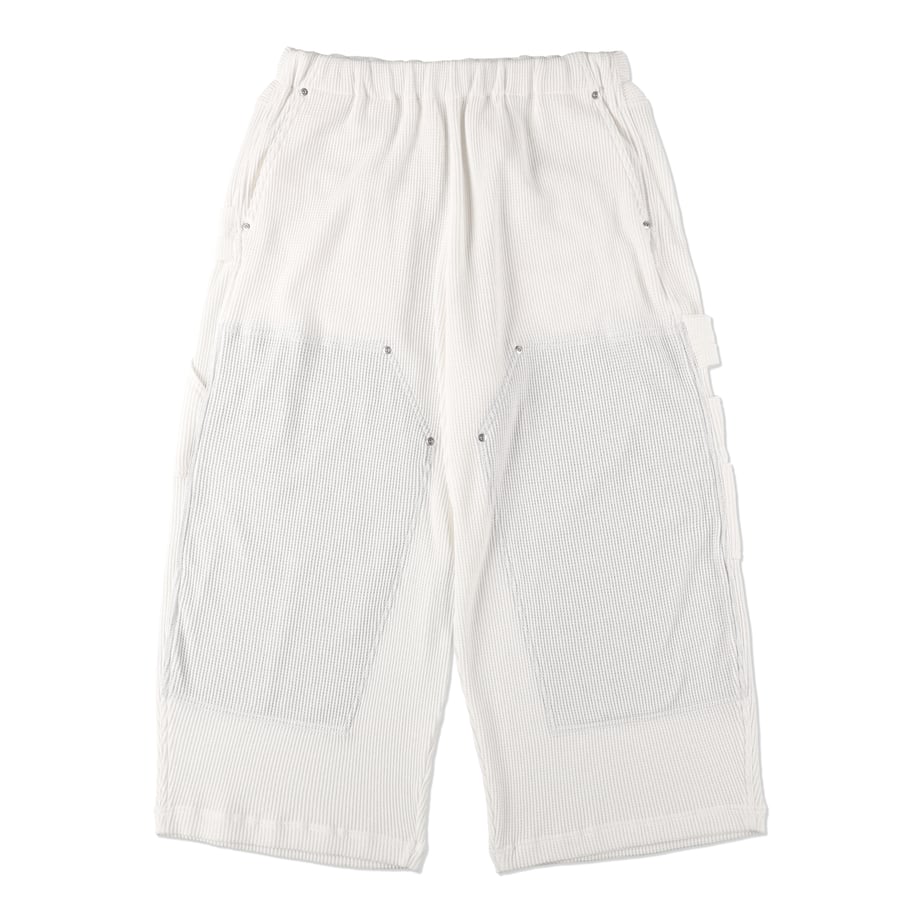 COSMOS TEXAS waffle easy double knee pants white【ctss25p01】(N)