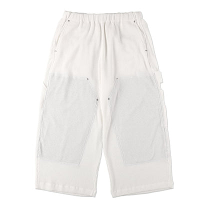 COSMOS TEXAS waffle easy double knee pants white【ctss25p01】(N)