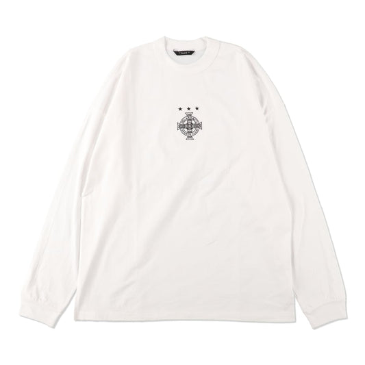 SOLARIS SPORTS EMBROIDERY LOGO L/S TEE WHITE【SOLFW23CS03】
