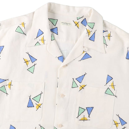 SOLARIS & Co. ATOMIC S/S OP SHIRT "TROPICANA" WHITE【V02003】