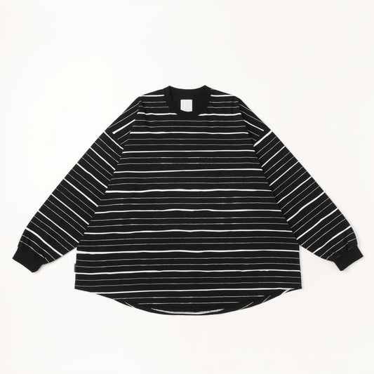 S.F.C SUPER BIG MIX SIDE STRIPES LS TEE Black-White【SFCSS25CS12】
