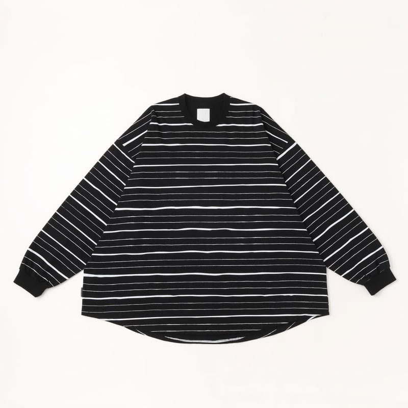 SFC SUPER BIG MIX SIDE STRIPES LS TEE Black-White – STUDY SHOWROOM