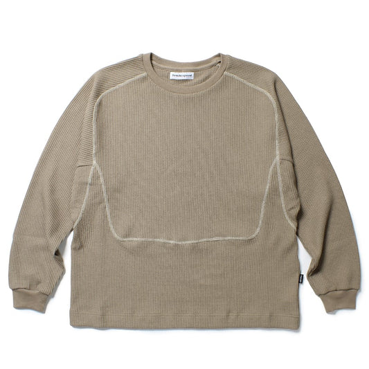 CABARET POVAL  Fabien Waffle Top Khaki【24SS-PVA-CS01】