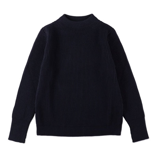 NAVY CREWNECK Navy Blue - ANDERSEN-ANDERSEN 正面