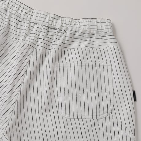 S.F.C STRIPE PAINTER SHORTS White-Black【SFCSS25P07】(N)