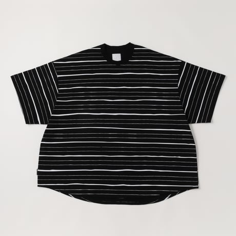 S.F.C SUPER BIG MIX SIDE STRIPES SS TEE Black-White【SFCSS25CS13】
