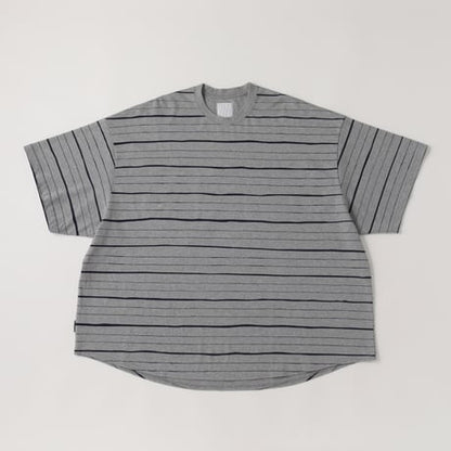 S.F.C SUPER BIG MIX SIDE STRIPES SS TEE Grey-Navy【SFCSS25CS13】