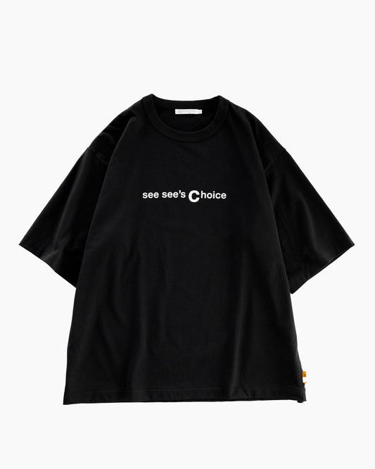 SEESEE'S Choice Logo Tee【Black/White】