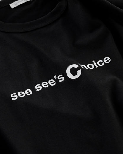 SEESEE'S Choice Logo Tee【Black/White】