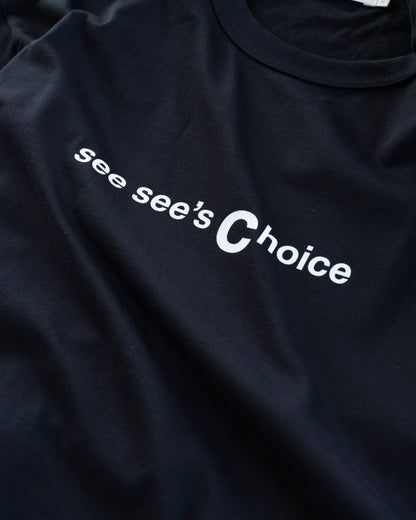 SEESEE'S Choice Logo Tee【Navy/White】