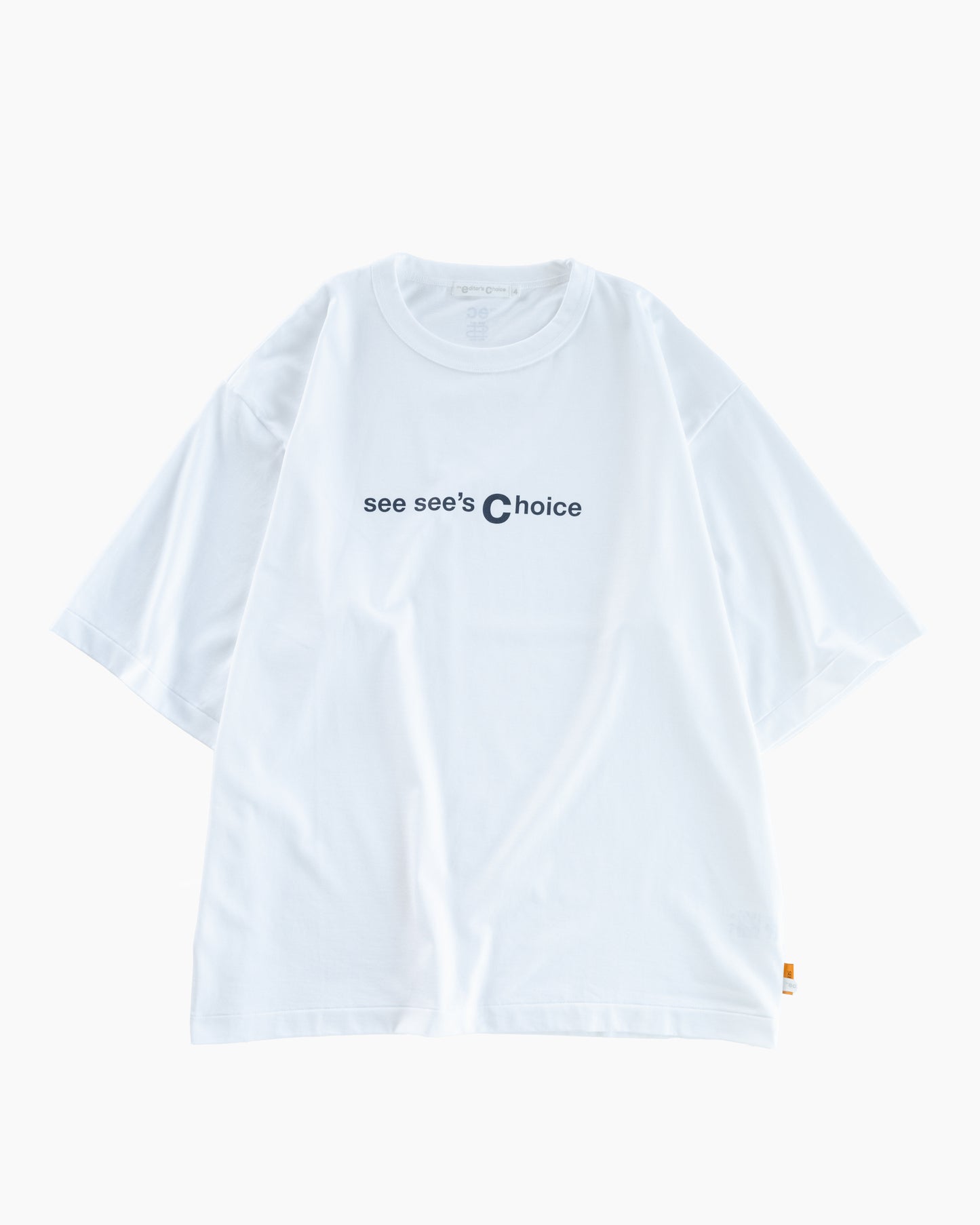 SEESEE'S Choice Logo Tee【White/Navy】