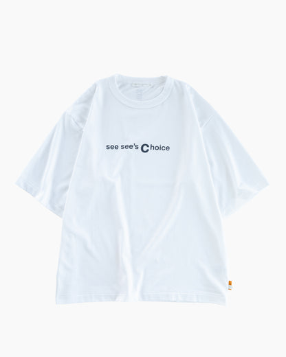 SEESEE'S Choice Logo Tee【White/Navy】
