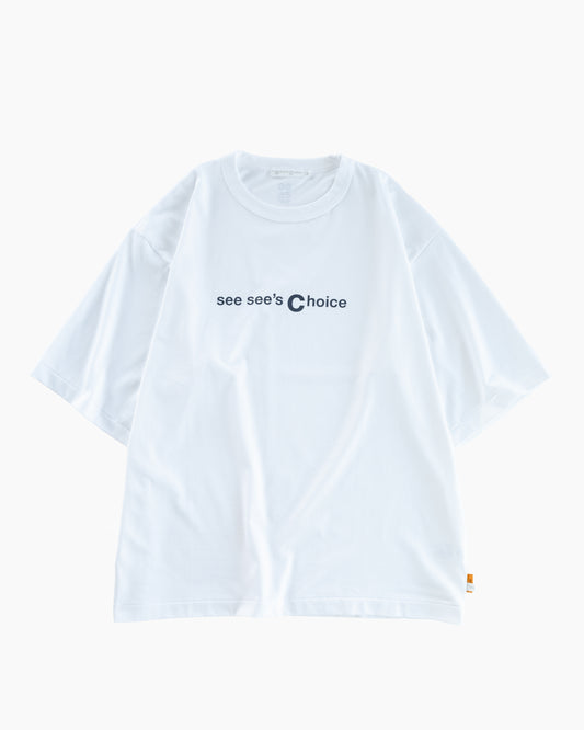 SEESEE'S Choice Logo Tee【White/Navy】