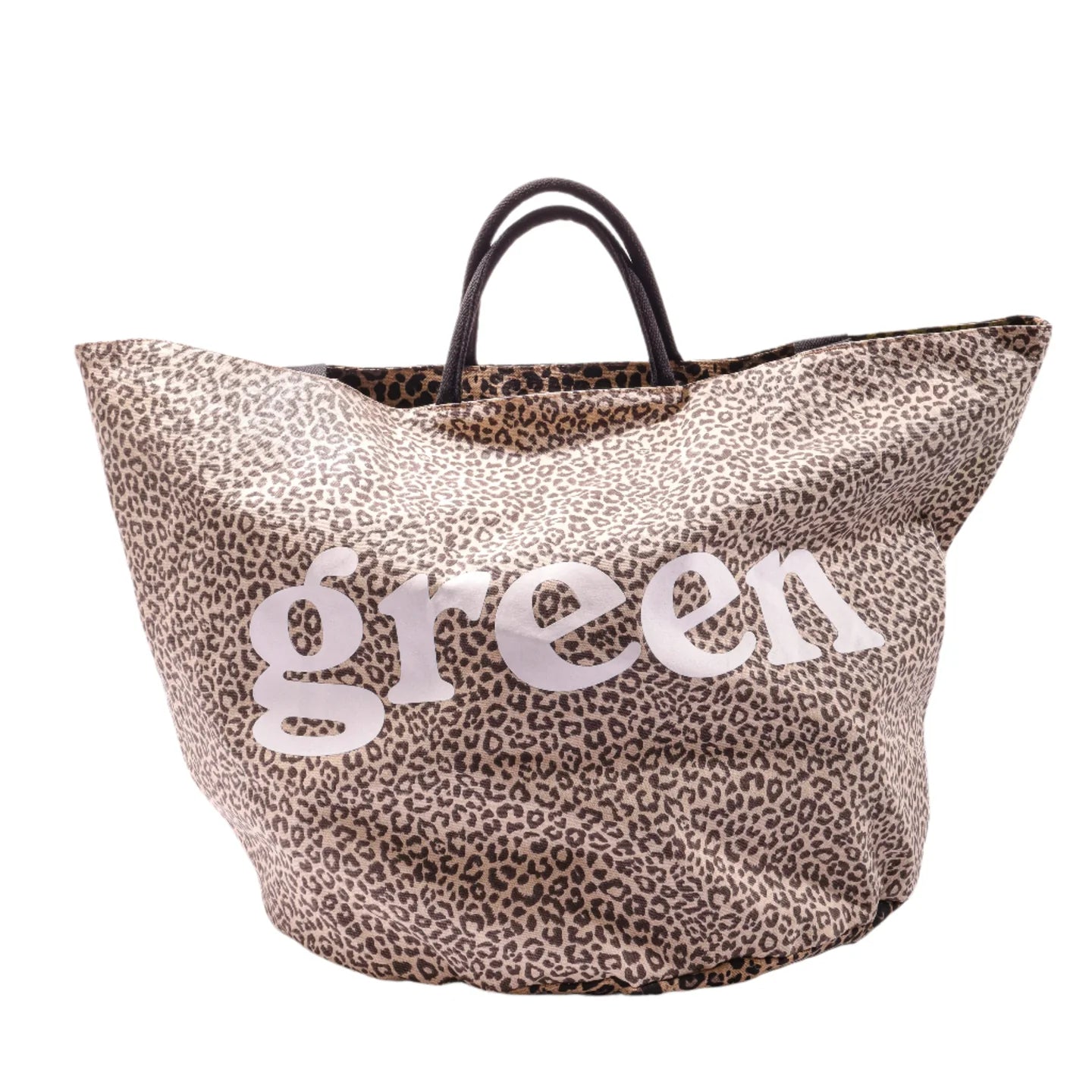 Mister Green LARGE ROUND TOTE / GROW BAG LEOPARD【LARGETOTE】(N)