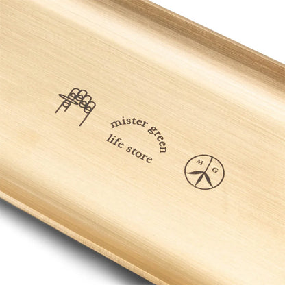 Mister Green Logo Rolling Tray - Heavy Brass【ROLLINGTRAY01】(N)
