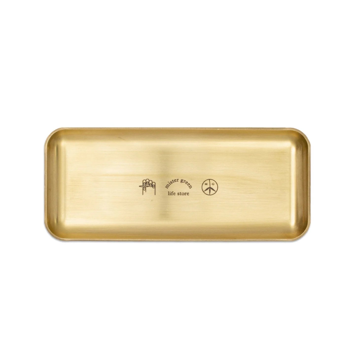 Mister Green Logo Rolling Tray - Heavy Brass【ROLLINGTRAY01】(N)