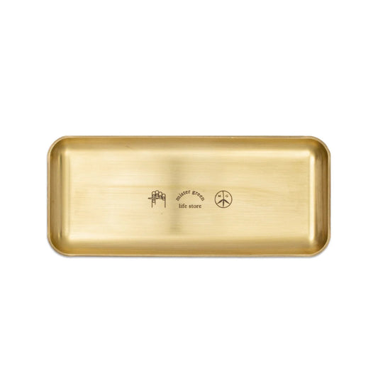 Mister Green Logo Rolling Tray - Heavy Brass【ROLLINGTRAY01】(N)