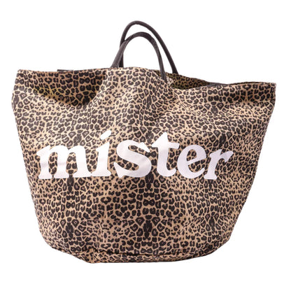 Mister Green LARGE ROUND TOTE / GROW BAG LEOPARD【LARGETOTE】(N)