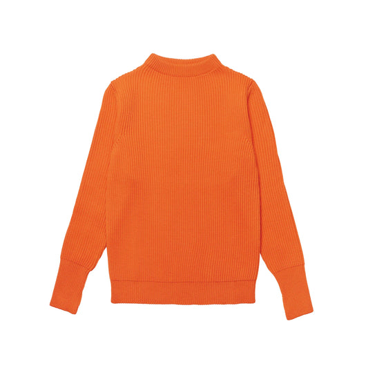 ANDERSEN-ANDERSEN Navy Crewneck Orange 正面