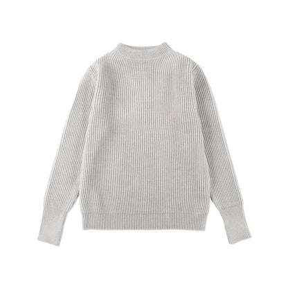 ANDERSEN-ANDERSEN Navy Crewneck Light Grey 正面