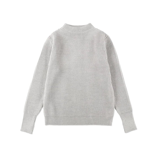 ANDERSEN-ANDERSEN Navy Crewneck Light Grey 正面